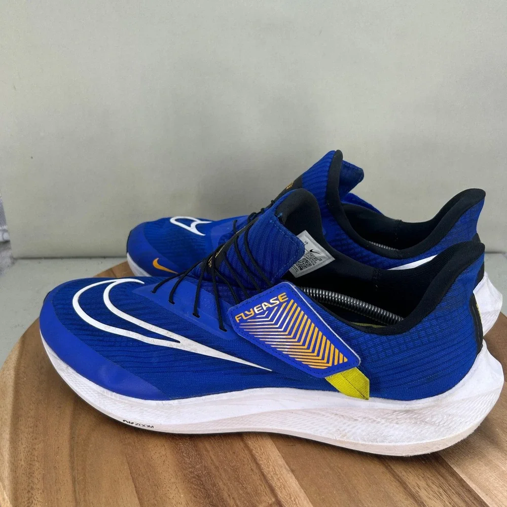 Nike Air Zoom Pegasus 39 FlyEase Mens Blue Running Shoes DJ7381-401 Size 15